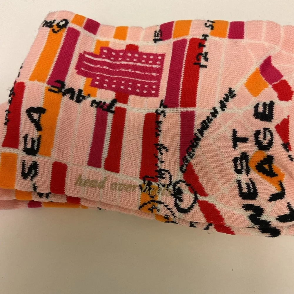 KATE SPADE HEAD OVER HEELS NEW YORK CITY COTTON SOCKS OS NWOT